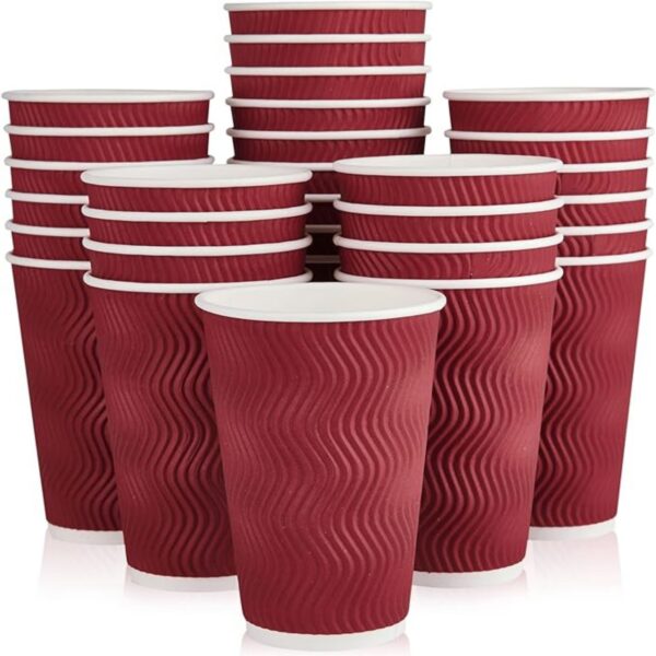 50 Pack 16 Oz Disposable Paper Cups Item No#10530