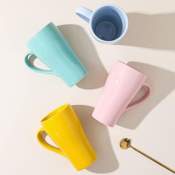 16Oz Large Size Ceramic Mug With Wide Loop Handle Item No#10540 - Image 2