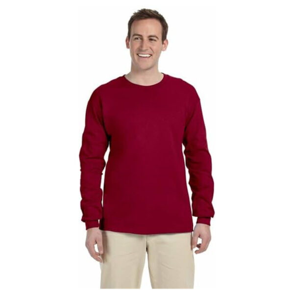 Adult Heavy Cotton Long Sleeve T-Shirt Item No#11010 - Image 4