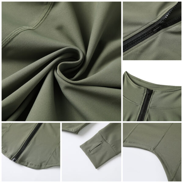 Womens Running Jacket With Thumb Holes Item No#11021 - Image 4