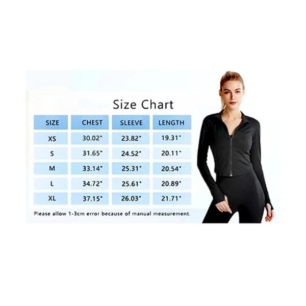 Womens Running Jacket With Thumb Holes Item No#11021 - Image 5