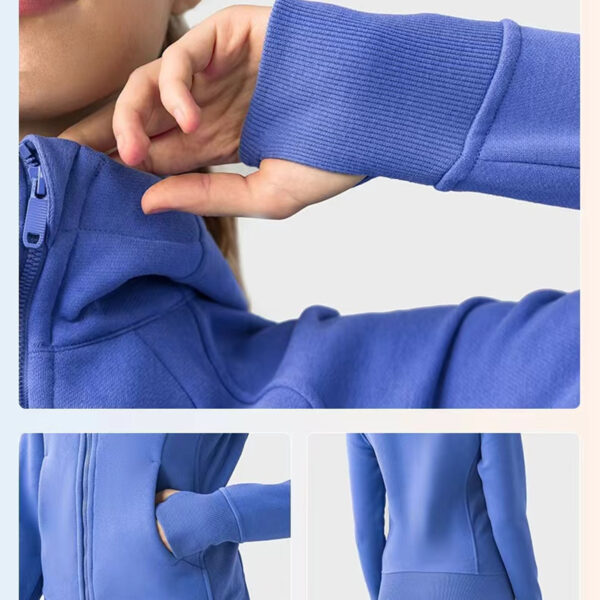 Womens Zip Up Hoodies Item No#11024 - Image 2