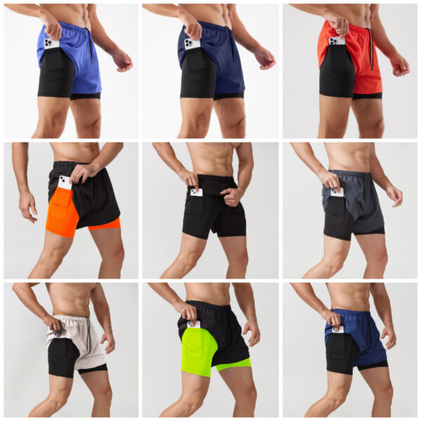 Mens 2 In 1 Running Short Item No#11025 - Image 2