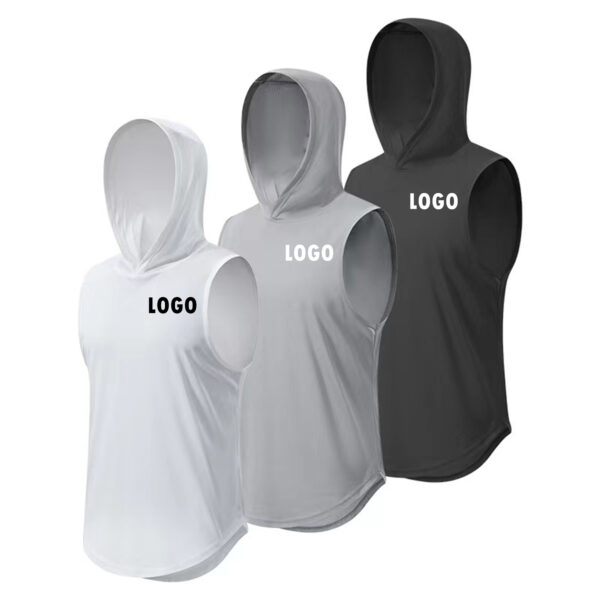 Sleeveless Gym Hoodie for Men Item No#11032