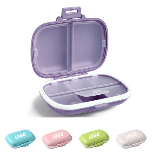 Travel Pill Organizer with 8 Compartments Item No#11039