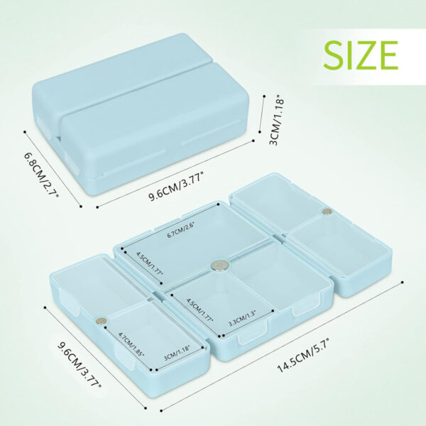 Daily Pill Organizer With 7 Compartments Item No#11041 - Image 2