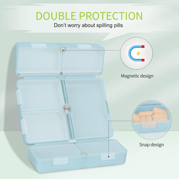 Daily Pill Organizer With 7 Compartments Item No#11041 - Image 4