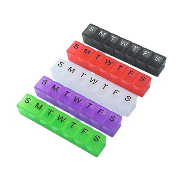 Weekly Pill Organizer with 7 Compartments Item No#11043