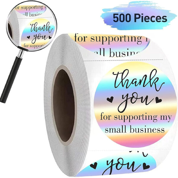 Thank You For Supporting My Small Business Stickers Item No#11056 - Image 3