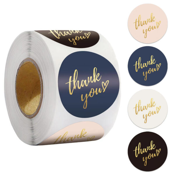Thank You Stickers With Beautiful Design Item No#11059
