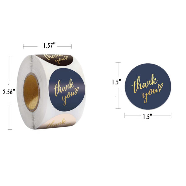 Thank You Stickers With Beautiful Design Item No#11059 - Image 2