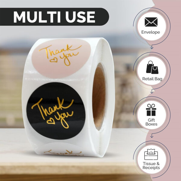 Thank You Stickers With Beautiful Design Item No#11059 - Image 4