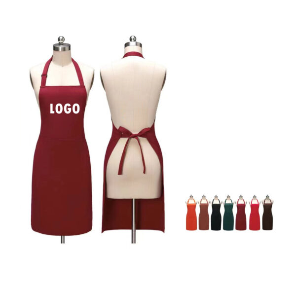 Adjustable Bib Apron With 2 Pockets Item No#11072