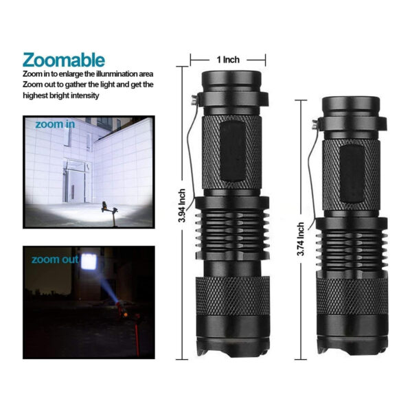 Mini Flashlights With Belt Clip Item No#11077 - Image 3