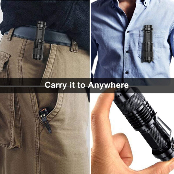 Mini Flashlights With Belt Clip Item No#11077 - Image 5