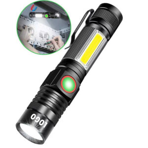 Rechargeable Magnetic Led Flashlight With Cob Item No#11078