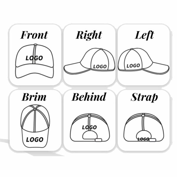 100% Cotton Baseball Cap Item No#10551 - Image 3