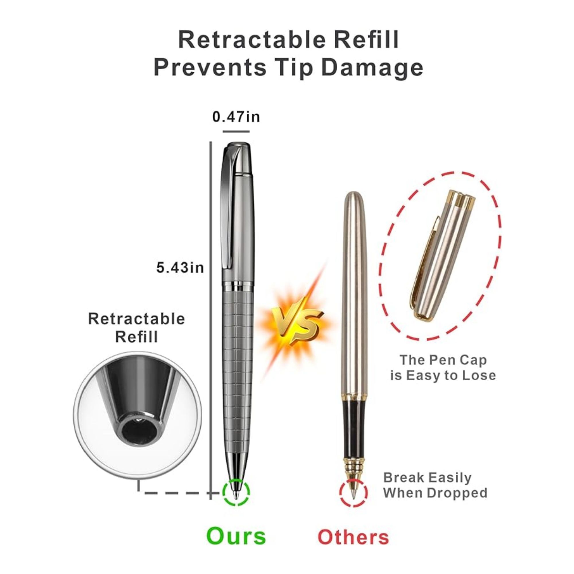 Stainless Steel Pen For Business Men Item No#10567 - Image 2