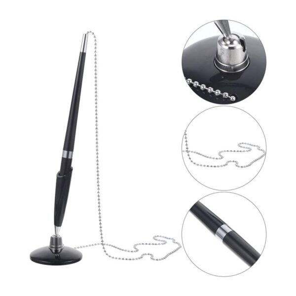 Ballpoint Pen With Chain Security Item No#10586 - Image 3