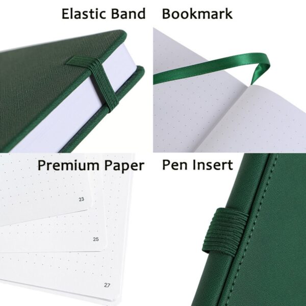 5.9"X8.5" 224 Pages Classic Notebook With Pen Loop Item No#10591 - Image 4