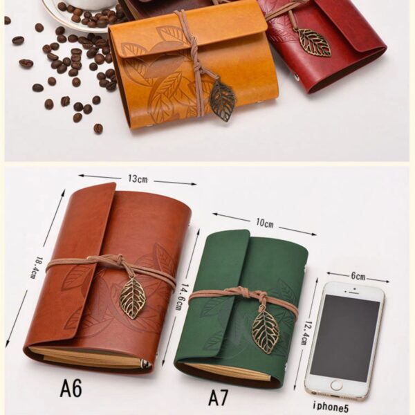 Leather Journal Notebook A6 Item No#11105 - Image 4