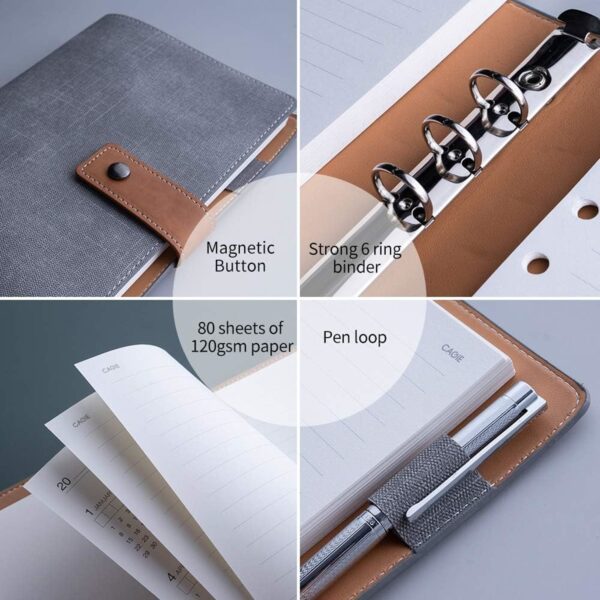A5 Refillable Faux Leather Traveler Notebook Item No#11108 - Image 3