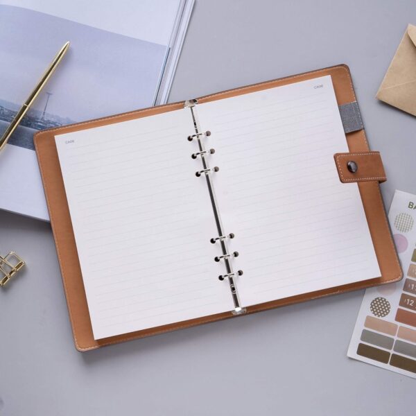 A5 Refillable Faux Leather Traveler Notebook Item No#11108 - Image 4