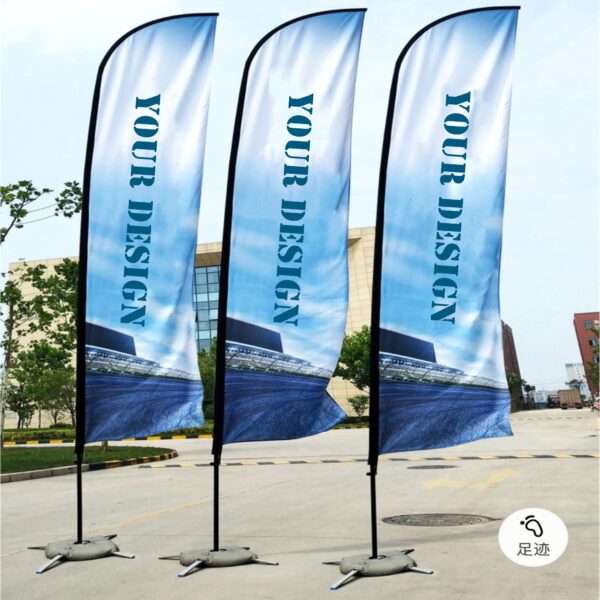 Knife-Type Advertising Flag With Pole Kit Item No#11122 - Image 5