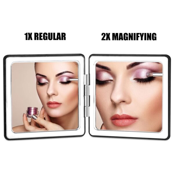 1X/2X Magnifying Square Cosmetic Mirror Item No#11131 - Image 4