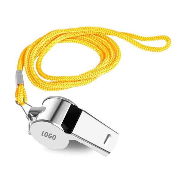 Metal Whistle With Lanyard Item No#11138