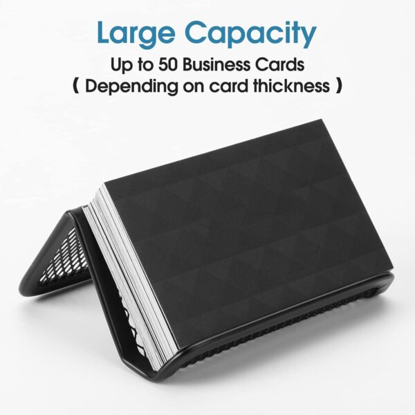Mesh Business Card Holder For Desk Item No#11155 - Image 3