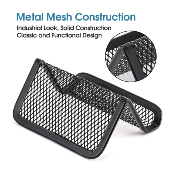 Mesh Business Card Holder For Desk Item No#11155 - Image 4