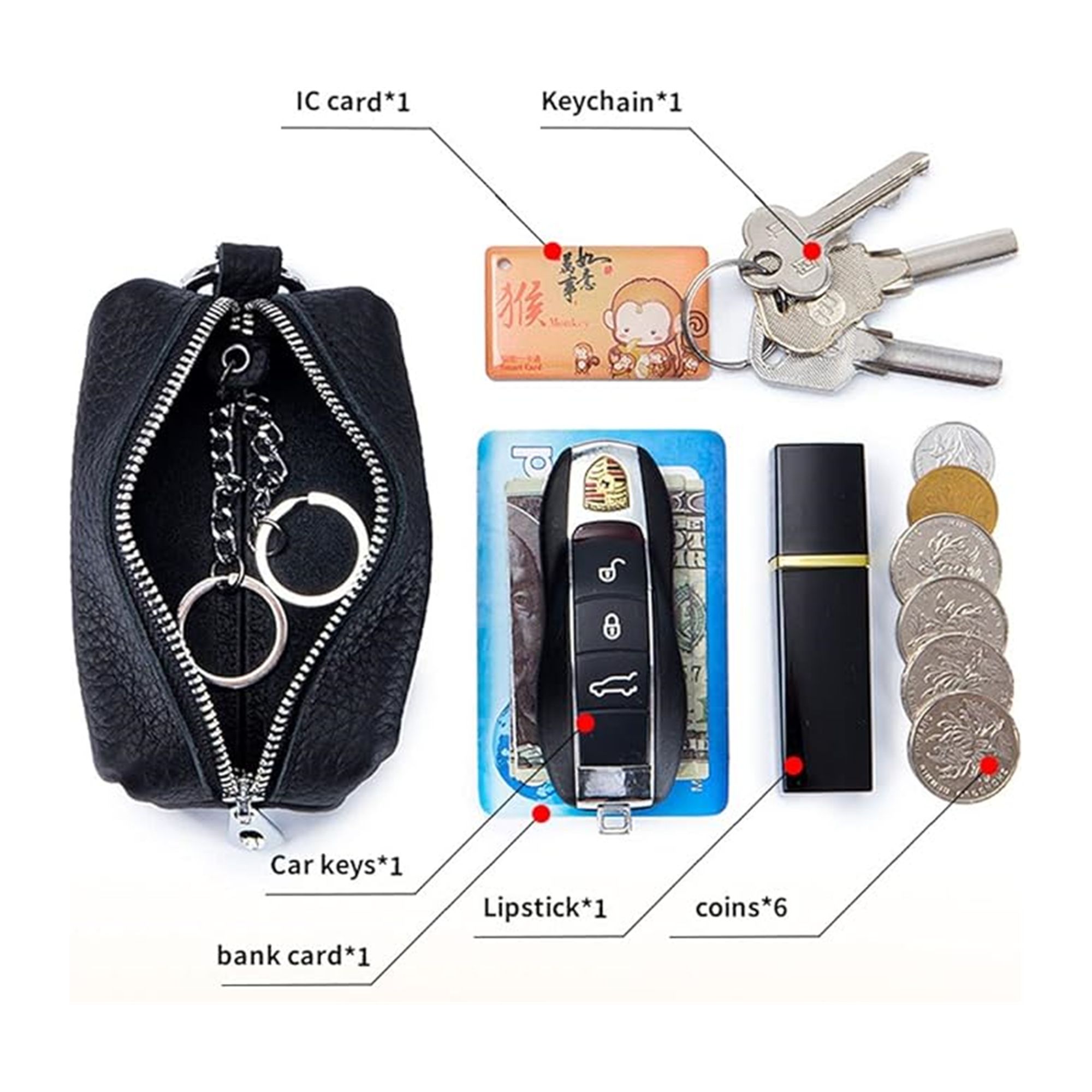 Leather Coin Pouch For Women Item No#11171 - Image 5