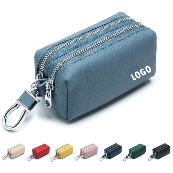 Unisex Double Zipper Keychain Wallet Item No#11174
