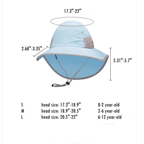 Toddler Sun Hats With Neck Flap Item No#11193 - Image 2