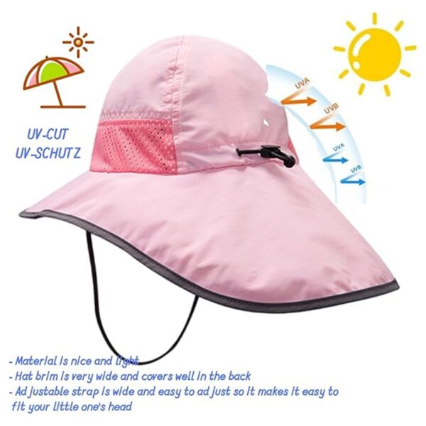Toddler Sun Hats With Neck Flap Item No#11193 - Image 4