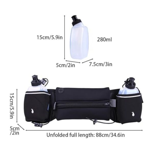 Running Belt Bag With 2 Water Bottle Item No#10601 - Image 2