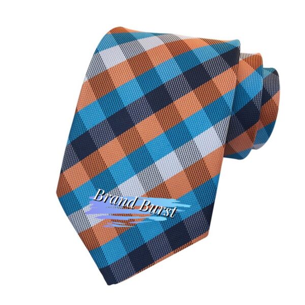 Micro Checkered Striped Ties Item No#10610 - Image 2