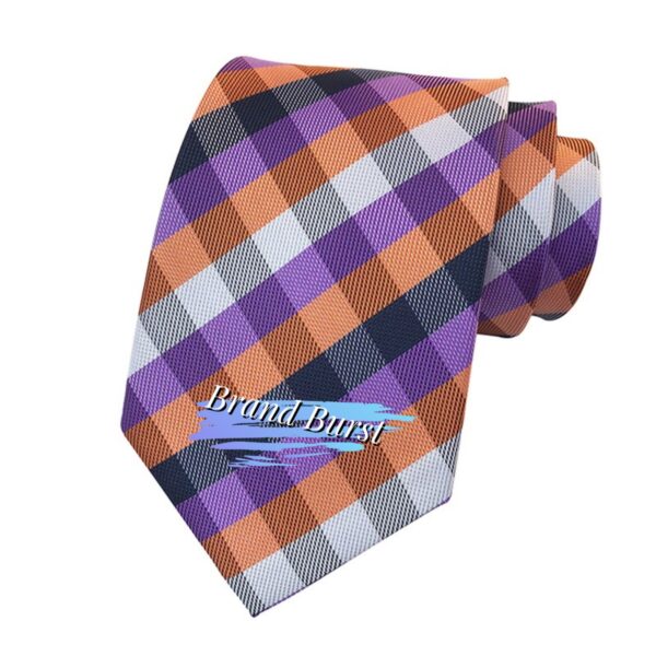 Micro Checkered Striped Ties Item No#10610 - Image 4