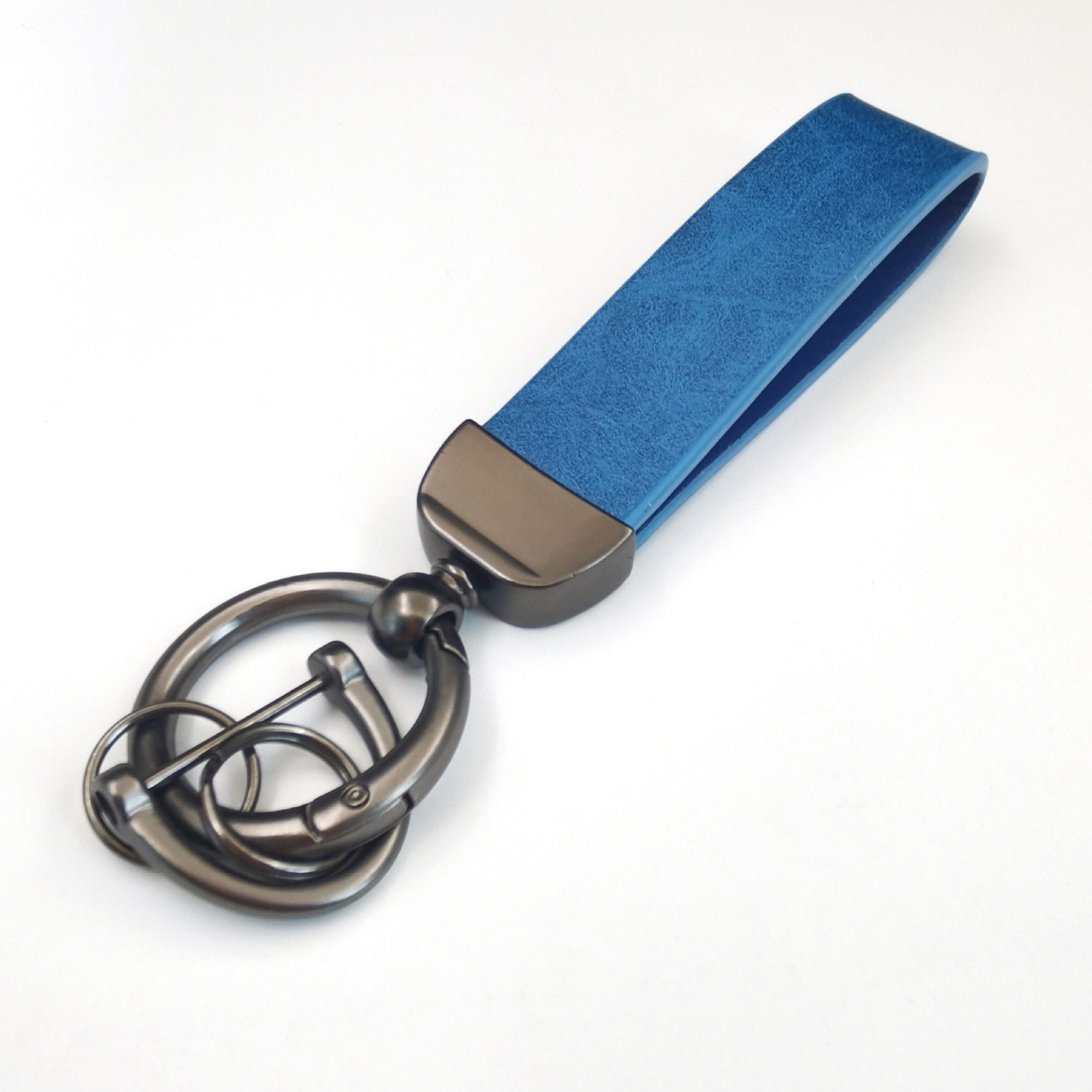 Leather Key Chain Holder With Anti-Lost D-Ring Item No#10616 - Image 5