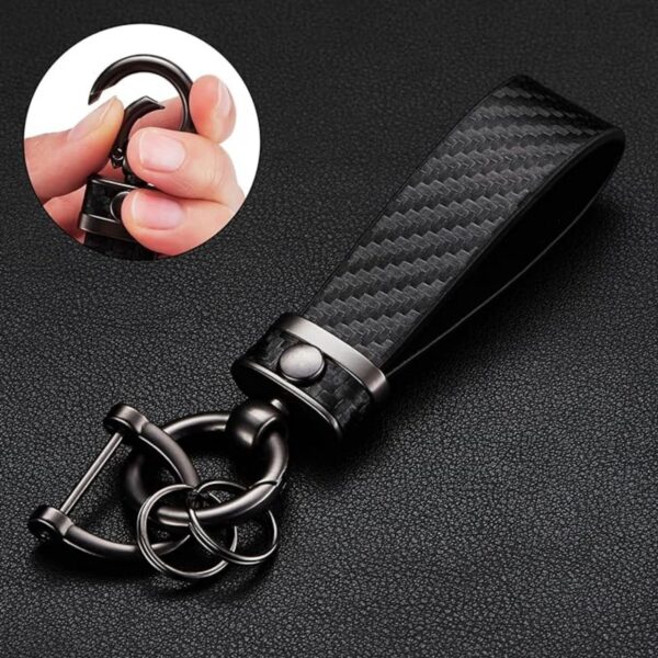 Carbon Fiber Style Car Keychain Item No#10622 - Image 4