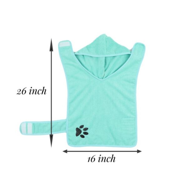 Microfiber Pets Bath Robe With Adjustable Closure Item No#10630 - Image 2