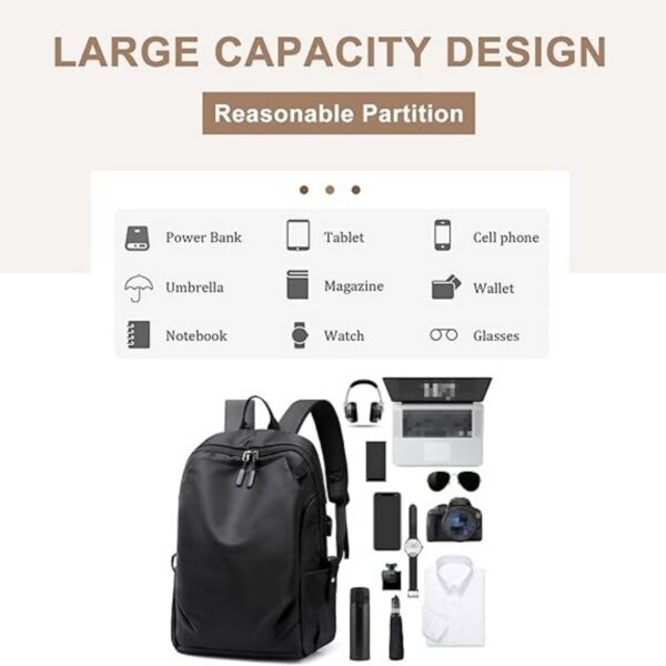 Business Travel Backpack For Men'S With Usb Item No#10637 - Image 4