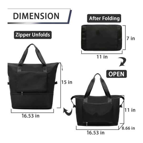 Expandable Weekender Overnight Bag Item No#10652 - Image 2