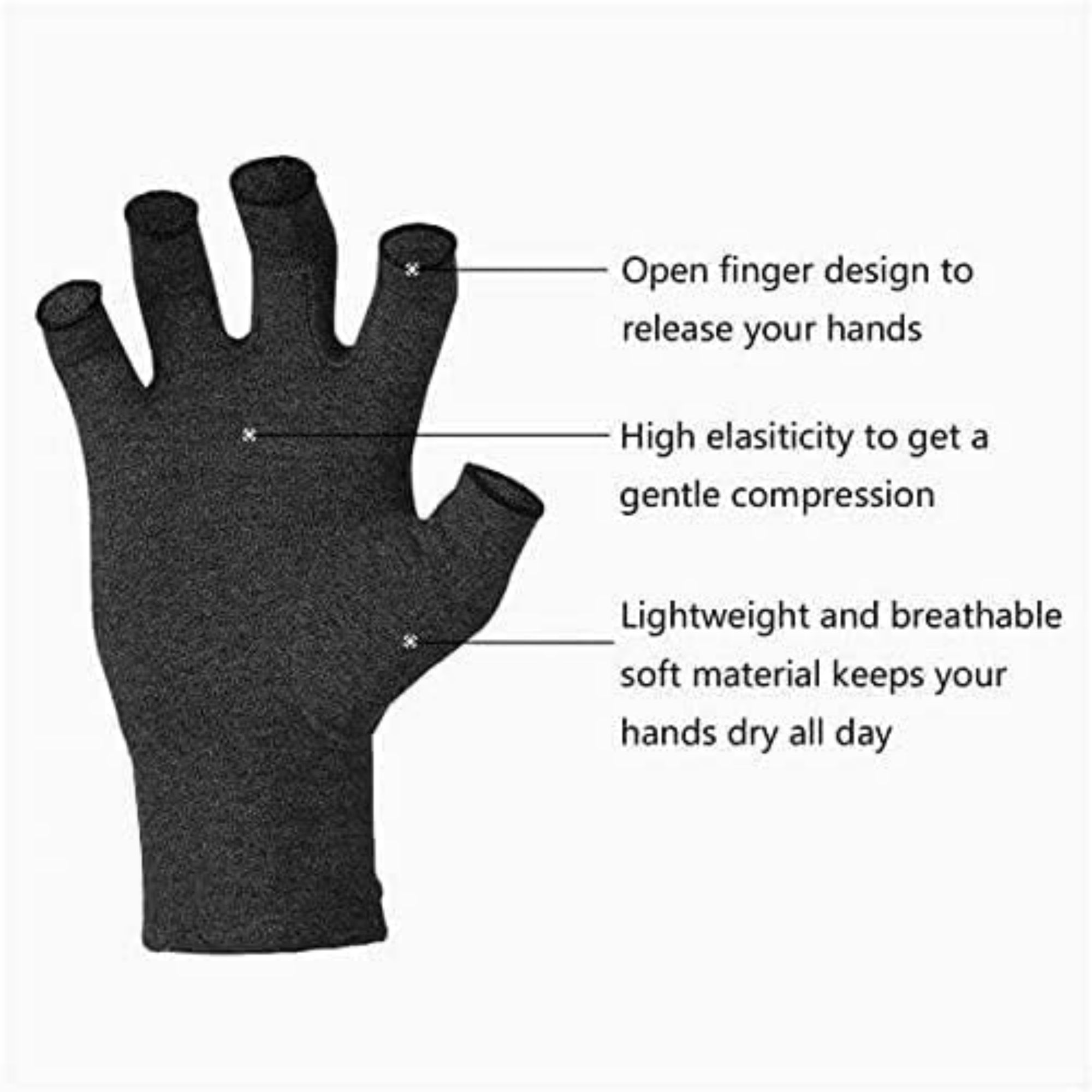 Conpression Gloves For Women And Men Item No#10659 - Image 3