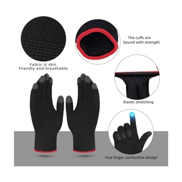 Anti-Sweat Breathable Touch Finger Glove Item No#10662 - Image 3