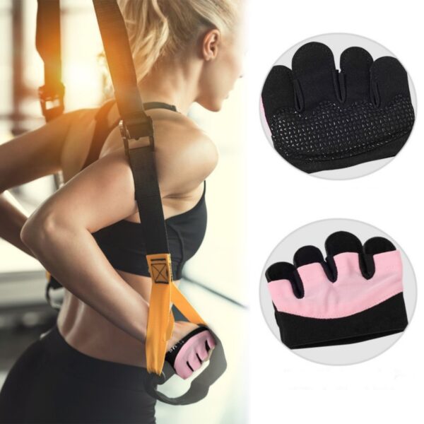 Fingerless Workout Glove for Weightlifting Item No#10669 - Image 5