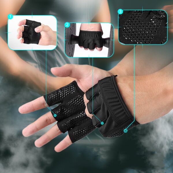 Workout Glove With Silicon Item No#10670 - Image 3