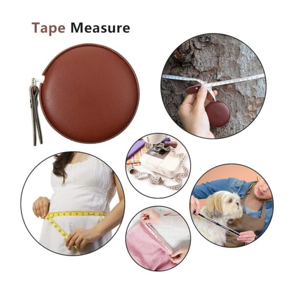 Leather Retractable Tape Measuring Dual Sided 60 Inch/1.5 M Item No#10680 - Image 5