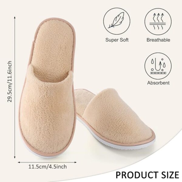 Coral Fleece Closed Toe Slippers Item No#10683 - Image 2